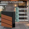 Briefkasten Anthrazit Holz-Nachbildung wetterfest robust Produktbild-Vorschau 2
