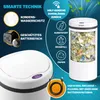 MONZANA® Mülleimer Küche mit Sensor Leise 30L Edelstahl USB Produktbild-Vorschau 3