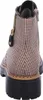 A rear view of a women's boot with a houndstooth pattern. Voir les images du produit
