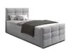 AX LIVING Lit avec sommier 80x200 cm Argentaro gris Voir les images du produit 3