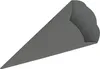 3D Color Schultüten Bastelwellpappe 68CM DUNKELGRAU - Produktbild-Vorschau 1