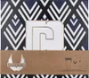 A gift set box for Paco Rabanne Invictus fragrance, featuring a geometric pattern and the brand's logo. Voir les images du produit