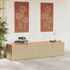 vidaXL Gartentruhe Beige 220x50x54 cm Poly Rattan Produktbild-Vorschau 3