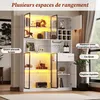 Standvitrine 140 × 30 × 200 cm, 7 Türen davon 4 aus Produktbild-Vorschau 10