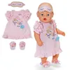 BABY born Nachthemd mit Schlafmaske und Pantoffeln für 43cm Produktbild-Vorschau 1