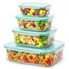 Lunchbox Pojemnik Szklany Na Żywność Zestaw 4Szt Podgląd zdjęcia produktu 1