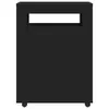 vidaXL Badschrank Schmal mit Rollen Schwarz Holzwerkstoff Produktbild-Vorschau 4