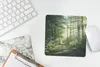 MuchoWow® Mauspad Mousepad Wald - Licht - Weg 20x20 cm - Produktbild-Vorschau 5