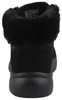 Auf dem Bild ist ein schwarzer Stiefel zu sehen der auf einer hellen Oberfläche steht. Der Stiefel wird von der linken Seite gezeigt und hat eine glatte Textur. Produktbild-Vorschau