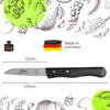 2 Küchenmesser gerade rostfrei klein Holzgriff Buche Produktbild-Vorschau 2