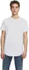 A man wearing a white t-shirt and blue jeans, standing against a white background. Produktbild-Vorschau
