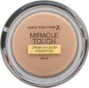A top-down view of a jar of Max Factor Miracle Touch Foundation. Náhled obrázku produktu