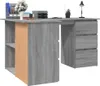 vidaXL Bureau d'angle Gris Sonoma 145x100x76 cm Bois Voir les images du produit 5