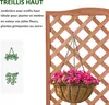 Outsunny Jardiniššre avec treillis, bac š€ fleurs, lit Voir les images du produit 4