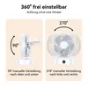 Tischventilator Batterie USB Ventilator 1800Akku Klein Produktbild-Vorschau 4