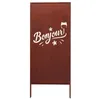 Edelrost Sichtschutz Garten Deko Bonjour 120X50Cm Produktbild-Vorschau 1