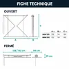 Foxydry Mini 128 cm blanc – Étendoir à linge de plafond Voir les images du produit 9