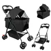 2 in 1 Hundewagen,Hundebuggy bis 15 kg mit abnehmbarem Produktbild-Vorschau 3