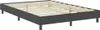 vidaXL Boxspring-Bettgestell Grau Stoff 160x200 cm Produktbild-Vorschau 3
