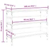 Konsolentisch Flurtisch Braun Eichen-Optik 100x32x75 cm Produktbild-Vorschau 9