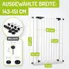 BOMI® Extrahoch Treppenschutzgitter 73-161 cm | Zum Klemmen Produktbild-Vorschau 2