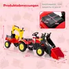 Dziecięcy 3 w 1 jeździk-spychacz z przyczepą i łyżką Podgląd zdjęcia produktu 2