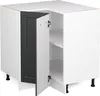Eckunterschrank Vicco R-Line Anthrazit Landhaus 75.6 cm Produktbild-Vorschau 4
