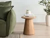 BELIANI Beistelltisch Braun Eschenholz MDF 41 x 41 cm Rund Produktbild-Vorschau 2