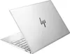 A silver HP laptop is shown from a diagonal angle, with the lid open to reveal the keyboard. Produktbild-Vorschau