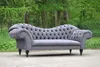 Dreisitzer Design Couch Grau Polster Sitz Textil Sofa 3 Produktbild-Vorschau 5