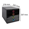 Exacompta Schubladenbox POP-BOX + 4 geschlossenen Laden Produktbild-Vorschau 3