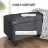 HOMCOM Sitzbank mit Stauraum, Polsterbank mit Leinenoptik, Produktbild-Vorschau 5