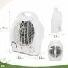 Radiateur Soufflant Électrique 2000 W Avec Thermostat 3 Voir les images du produit 5
