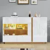 Sweiko Sideboard Commode brillante, panneau de particules Voir les images du produit 7