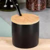 Schwarze Zuckerdose aus Keramik Produktbild-Vorschau 2