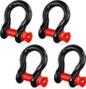 lot de 4 manilles 1/2 D-Ring avec tige à visser 5/8 pouce - Voir les images du produit 1
