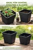 3x Quadratische Pflanzentöpfe 11L 24x24x28cm für Grow Produktbild-Vorschau 4