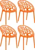 CLP 4er Set Gartenstuhl Hope, Modernes Design, Wetterfest, Produktbild-Vorschau 1