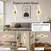 Akku Wandleuchte Innen 100cm 1Stk, Kabellos Wandlampe Gold Produktbild-Vorschau 8