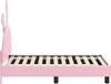 vidaXL Kinderbedframe met hoofdeinde, roze, 70 x 140 cm, PU Productafbeelding-voorbeeld 6