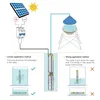 Diagram showing the correct and incorrect installation of a solar-powered submersible pump. Anteprima dell’immagine prodotto