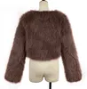 Giacca corta da donna in Pelliccia sintetica Cappotto in Anteprima dell’immagine prodotto 6