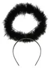 Schwarze Marabou Heiligenschein als Haarreif Produktbild-Vorschau 3
