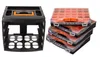 A product shot of two different types of storage organizers against a white background. Produktbild-Vorschau