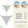 VOUNOT® Wasserdicht Sonnensegel Dreieckig mit Befestigung Produktbild-Vorschau 6