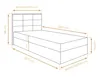 AX LIVING Lit une place Geceteni lit coffre gris lit coffre Voir les images du produit 4