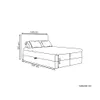 QLA Boxspring posteľ Bergamo 140x200 cm s 7-zónovým vrecom Náhľad obrázku produktu 5