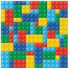 20 tovaglioli Colourful Bricks - Mattoncini colorati 33x33 Anteprima dell’immagine prodotto 1