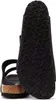 The image shows the sole and part of the footbed of a black Birkenstock sandal. Produktbild-Vorschau