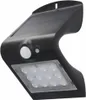 uniTEC Solar-LED-Wandleuchte mit Bewegungsmelder schwarz Produktbild-Vorschau 1